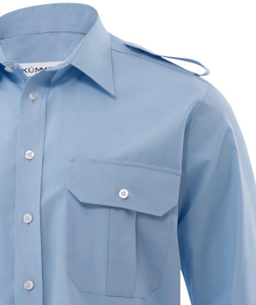 K&uuml;mmel Howard Classic fit pilot shirt with extra sleeve-length