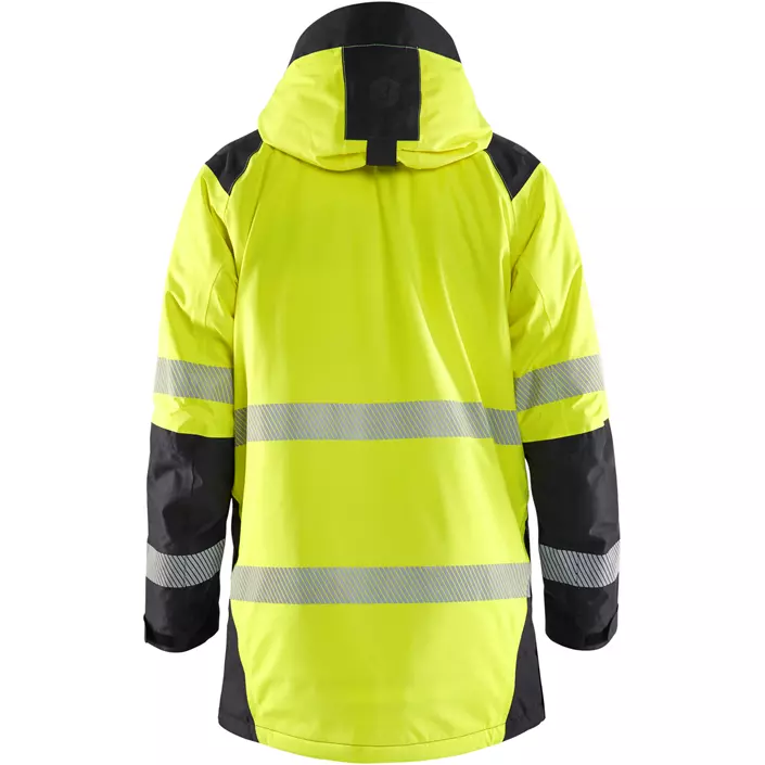 Blåkläder vinter parkajakke, Hi-vis Gul/Sort, large image number 2