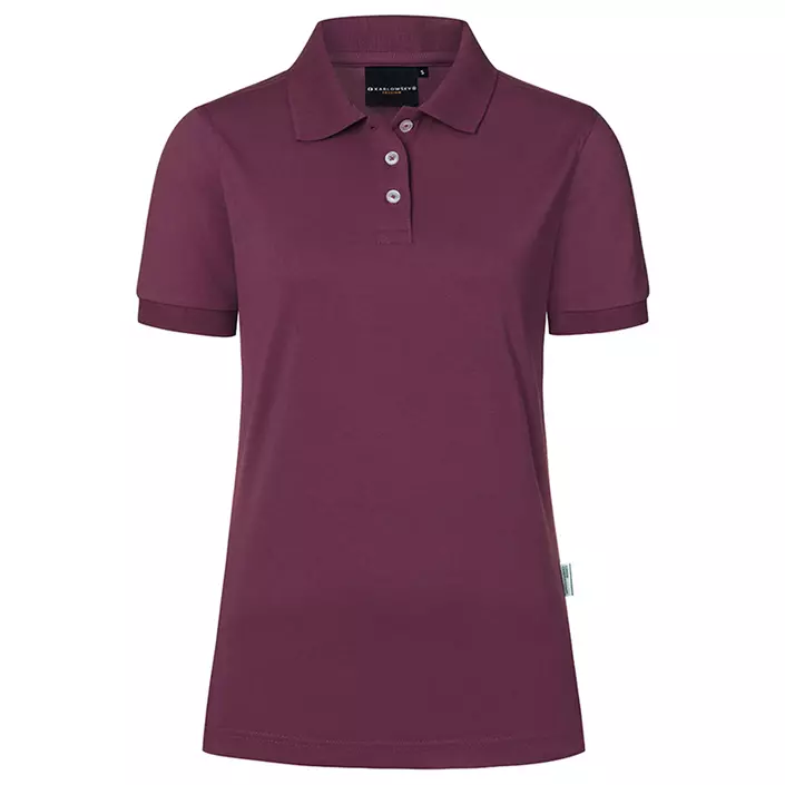 Karlowsky Modern-Flair women's polo shirt, Aubergine, large image number 0