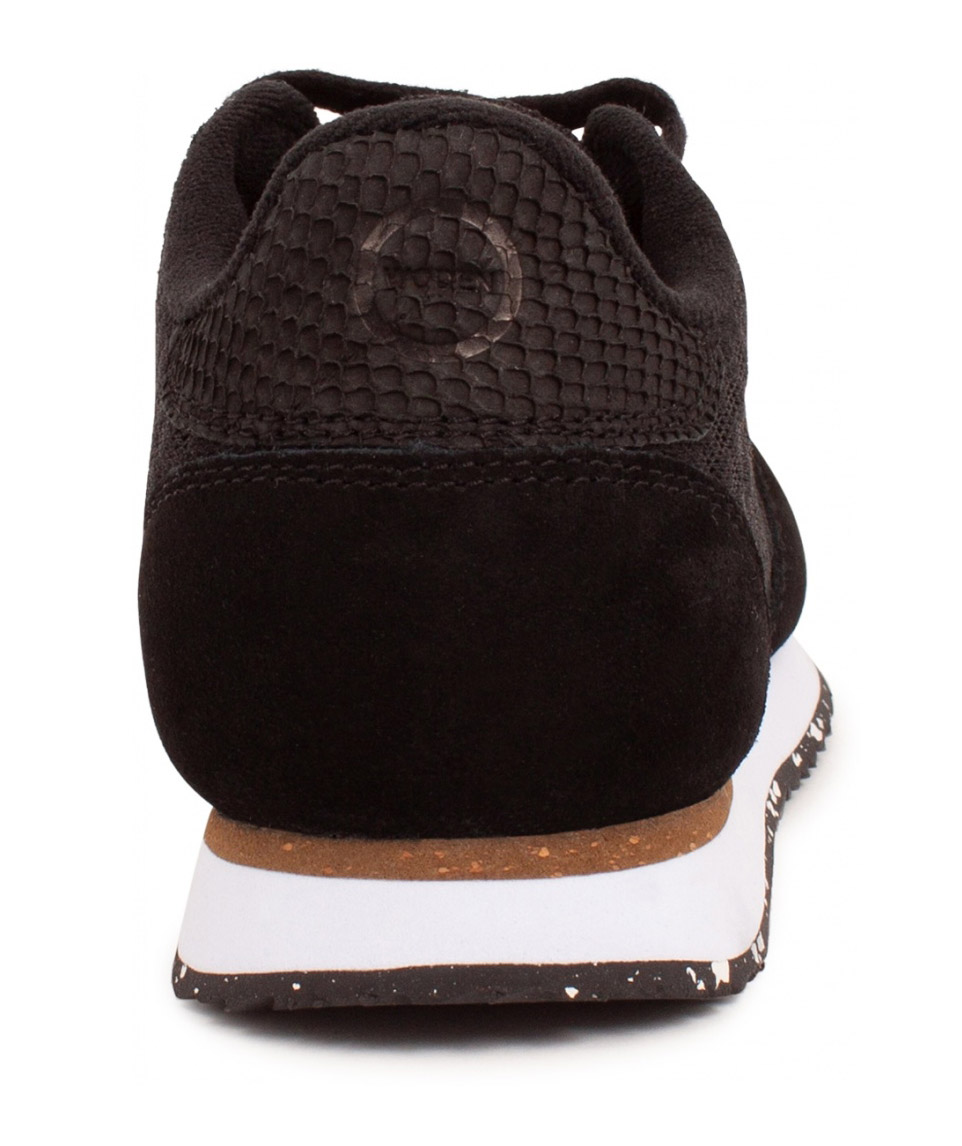 Woden Ydun Suede Mesh II Damen sneakers, Schwarz, large image number 3