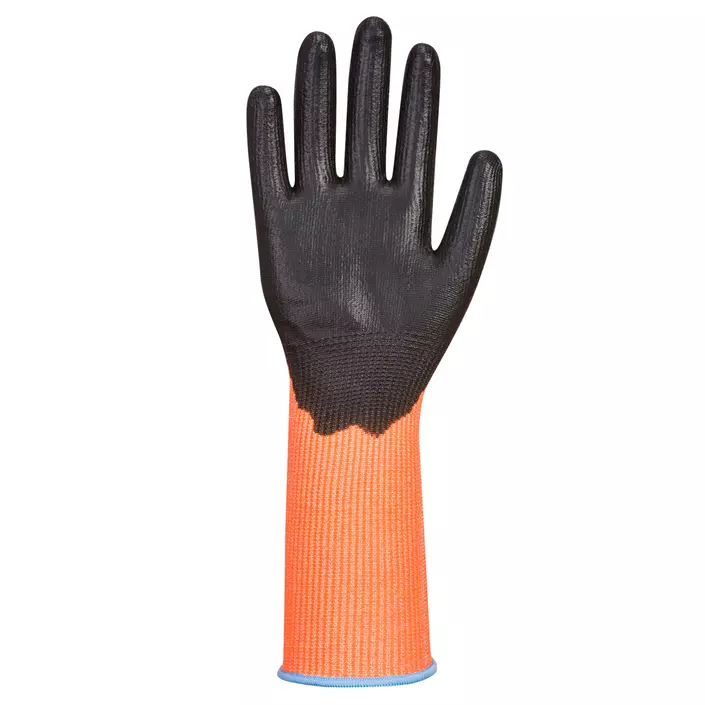 Portwest A631 skärskyddshandskar Cut D, Orange/Svart, large image number 2