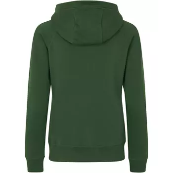 ID women's hoodie with full zipper, Bottle Green