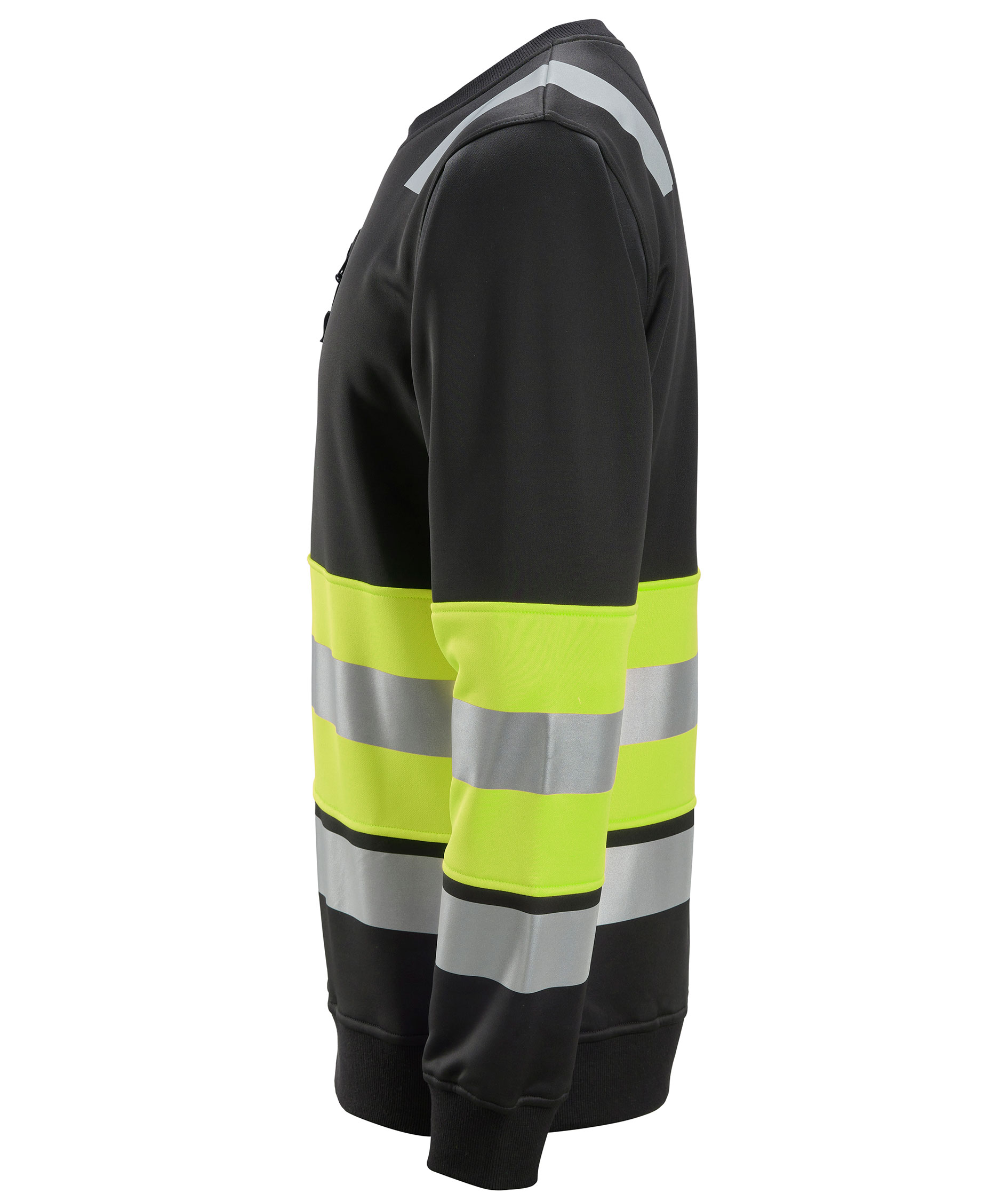 Snickers sweatshirt 8031, Svart/Varselgul, large image number 3