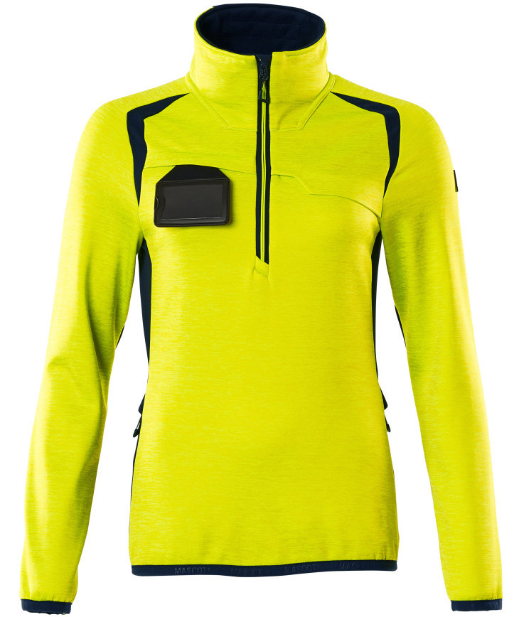 Mascot Accelerate Safe fleecetr&ouml;ja dam, Varsel Gul/M&ouml;rk Marinbl&aring;