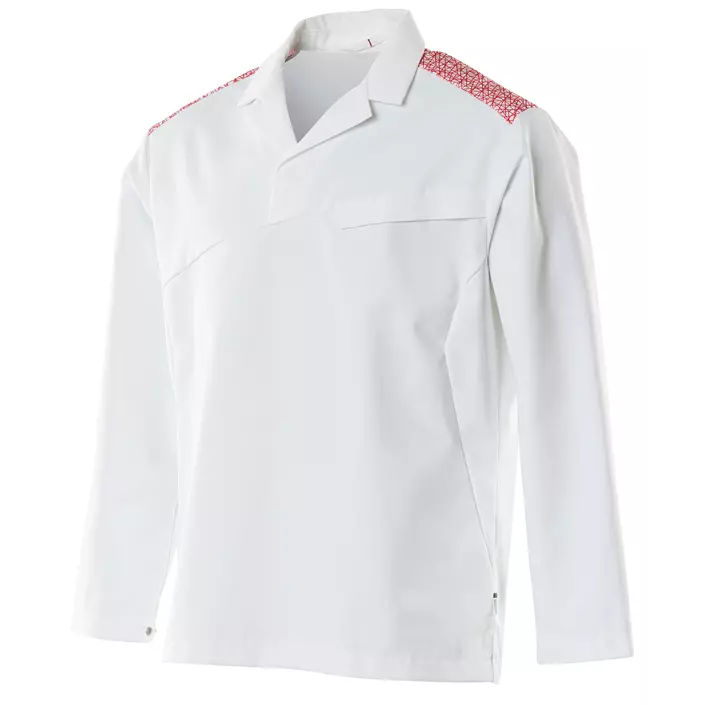 Mascot Food & Care HACCP-approved smock, White/Signalred, large image number 2