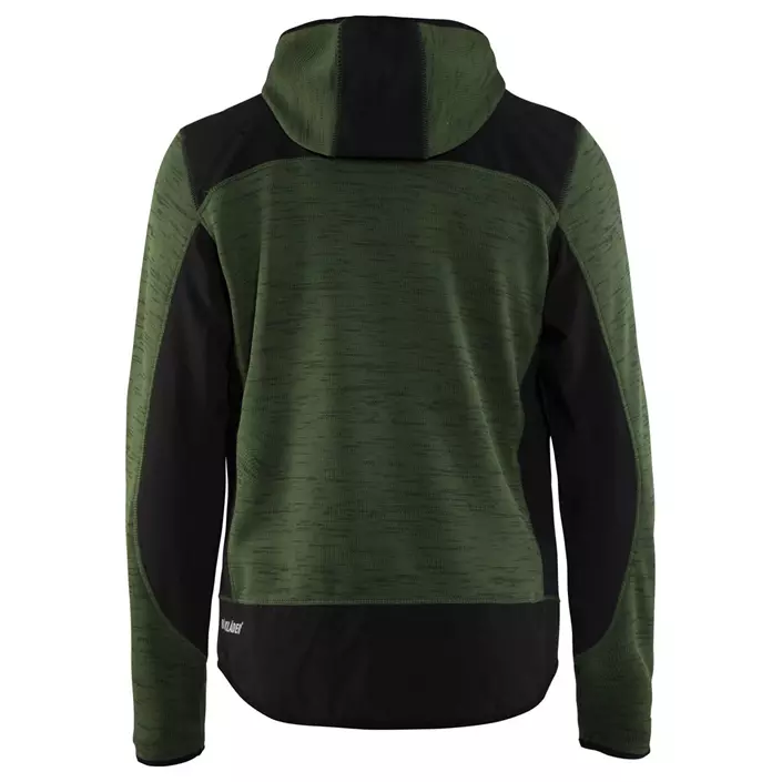 Blåkläder knitted softshell jacket X4930, Green/Black, large image number 2