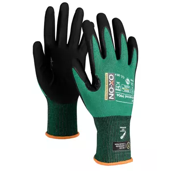 OX-ON Cut Advanced 9904 cut protection gloves Cut B, Green/Black