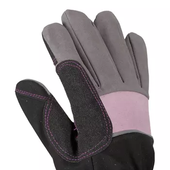 OX-ON Garden Supreme 5602 garden gloves, Purple/Black/Grey