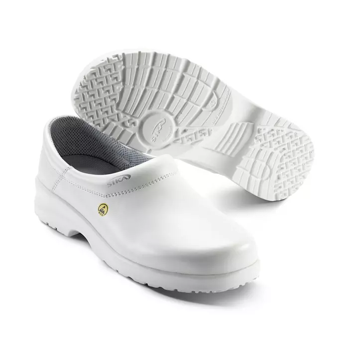 Sika Fusion clogs with heel cover O2, White, large image number 0