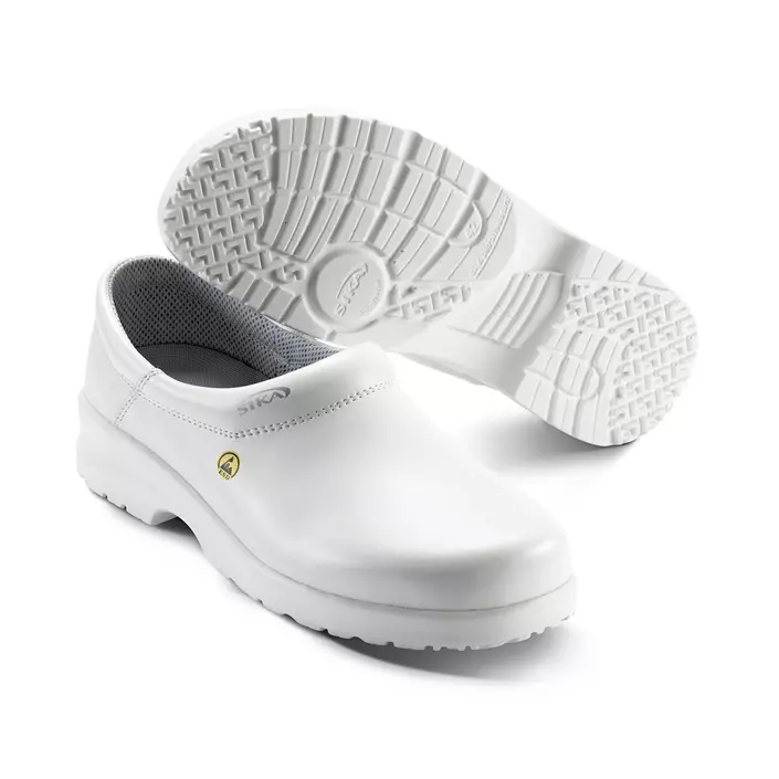 Sika Fusion clogs with heel cover O2, White, large image number 0