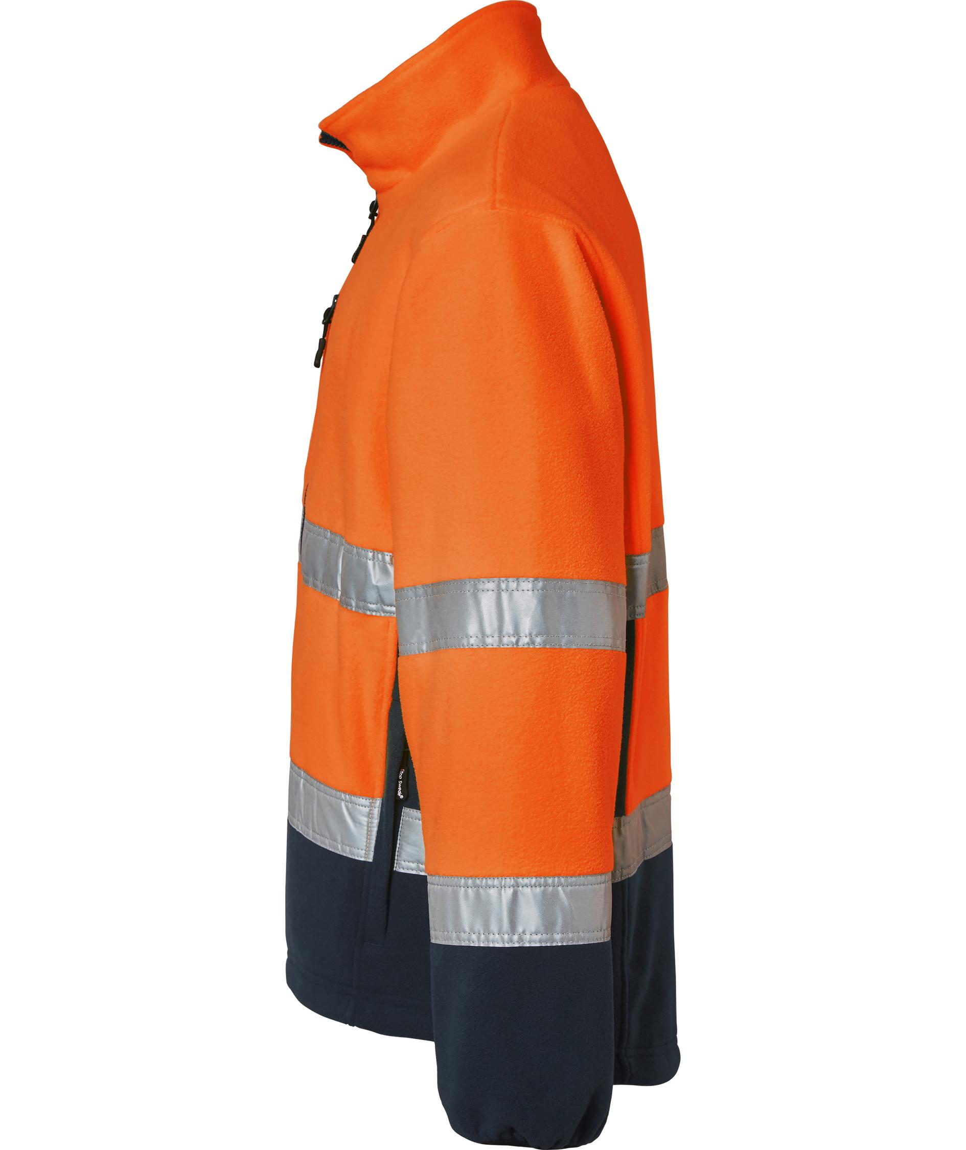 Top Swede fleecejakke 264, Hi-Vis Orange/Navy, large image number 3
