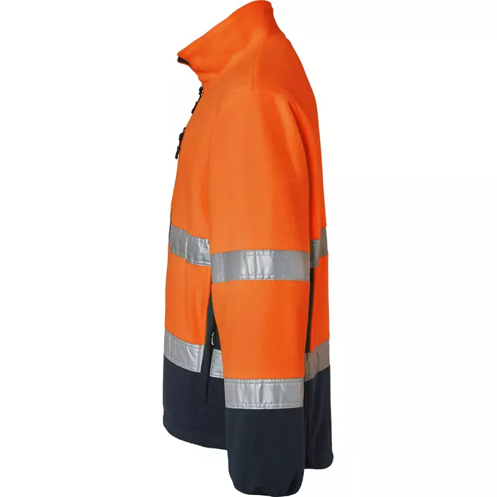 Top Swede fleece jacket 264, Hi-Vis Orange/Navy, large image number 3