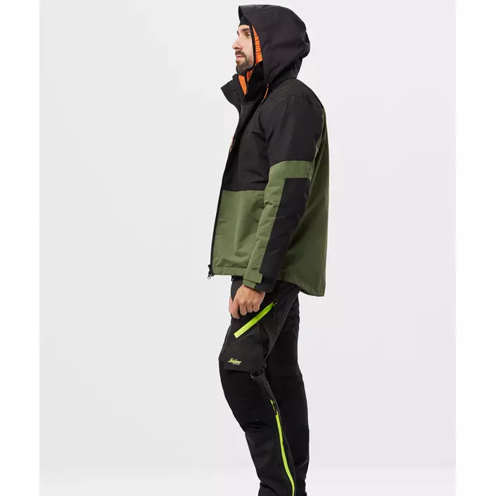 Snickers AllroundWork skaljacka 1304, Khaki Green/Black, large image number 5