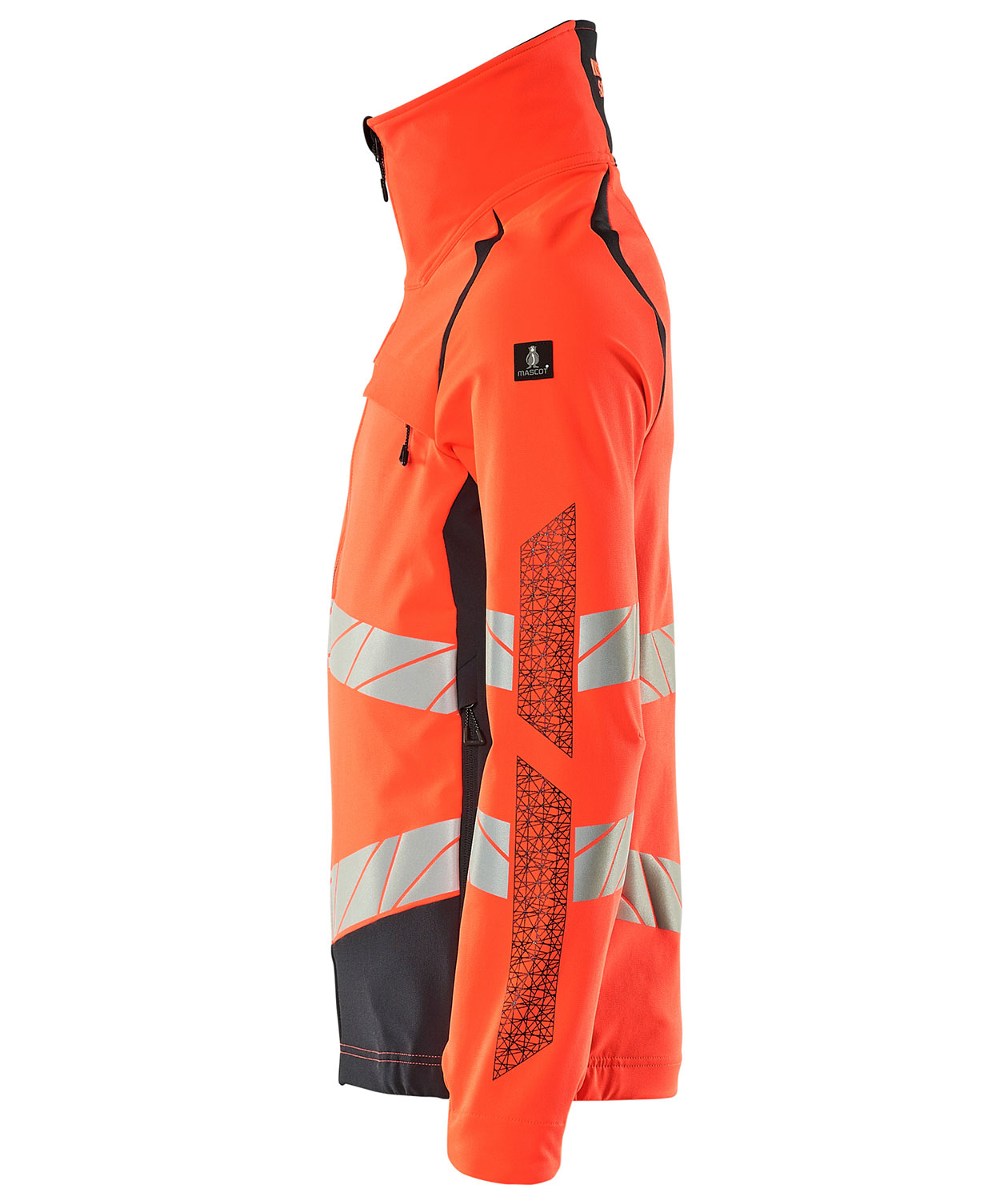 Mascot Accelerate Safe jakke full stretch, Hi-Vis R&oslash;d/M&oslash;rk Marine, large image number 2