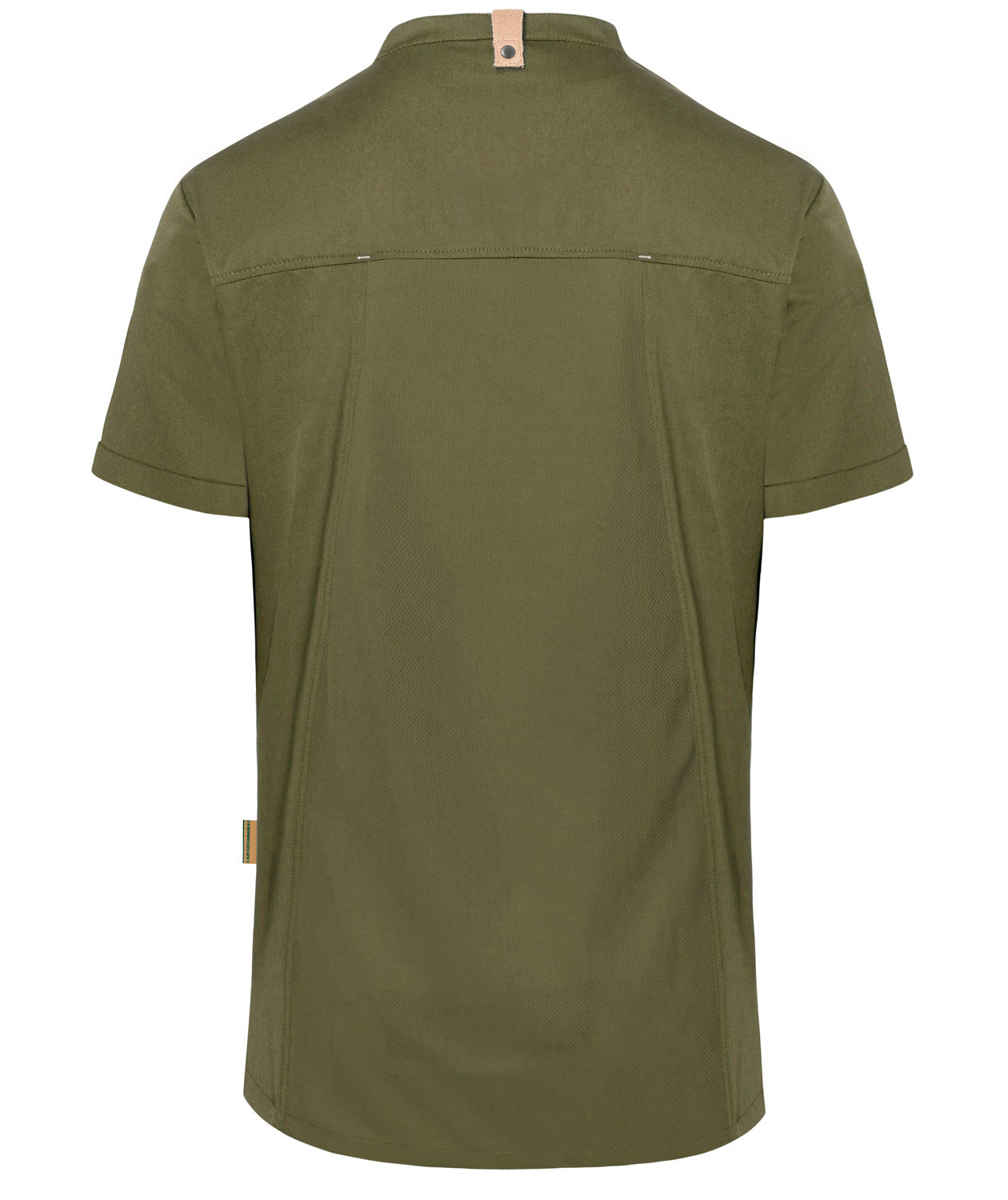 Karlowsky Green-generation kortermet kokkejakke, Mosgr&oslash;nn, large image number 2