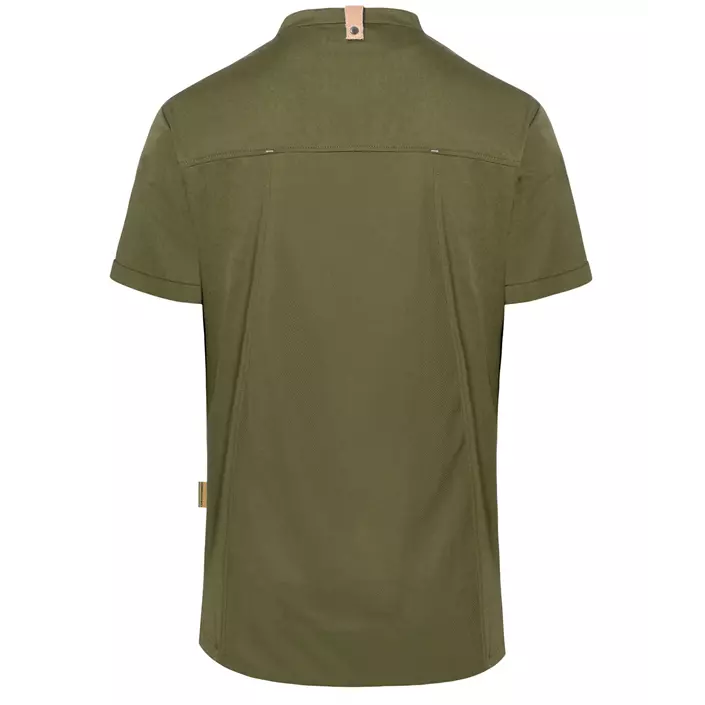 Karlowsky Green-generation short-sleeved chefs jacket, Moss green, large image number 2