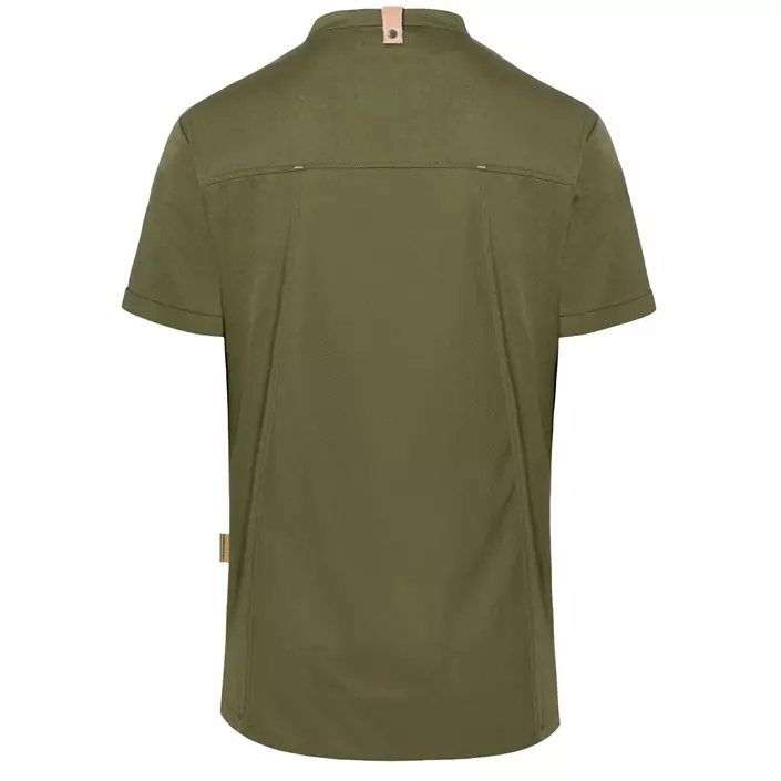 Karlowsky Green-generation short-sleeved chefs jacket, Moss green, large image number 2