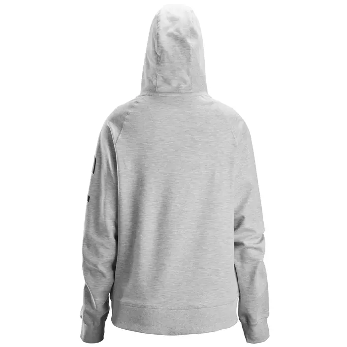 Snickers Logo women's hoodie with zipper 2877, Grey melange, large image number 1