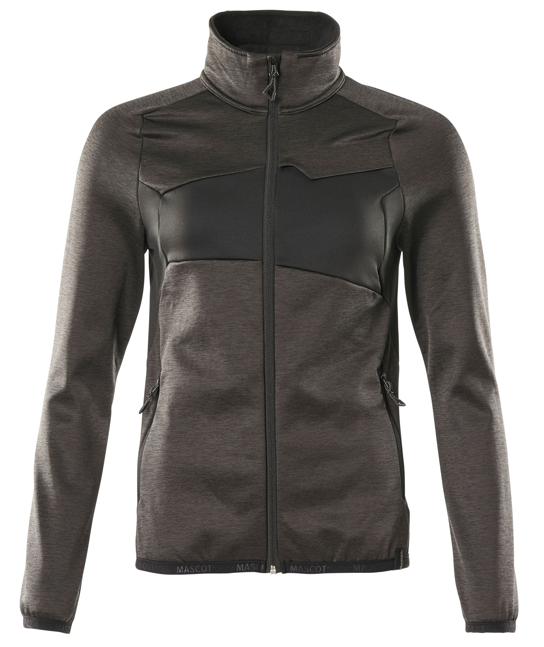 Mascot Accelerate dame fleececardigan, M&oslash;rk Antracit/Sort, M&oslash;rk Antracit/Sort, swatch