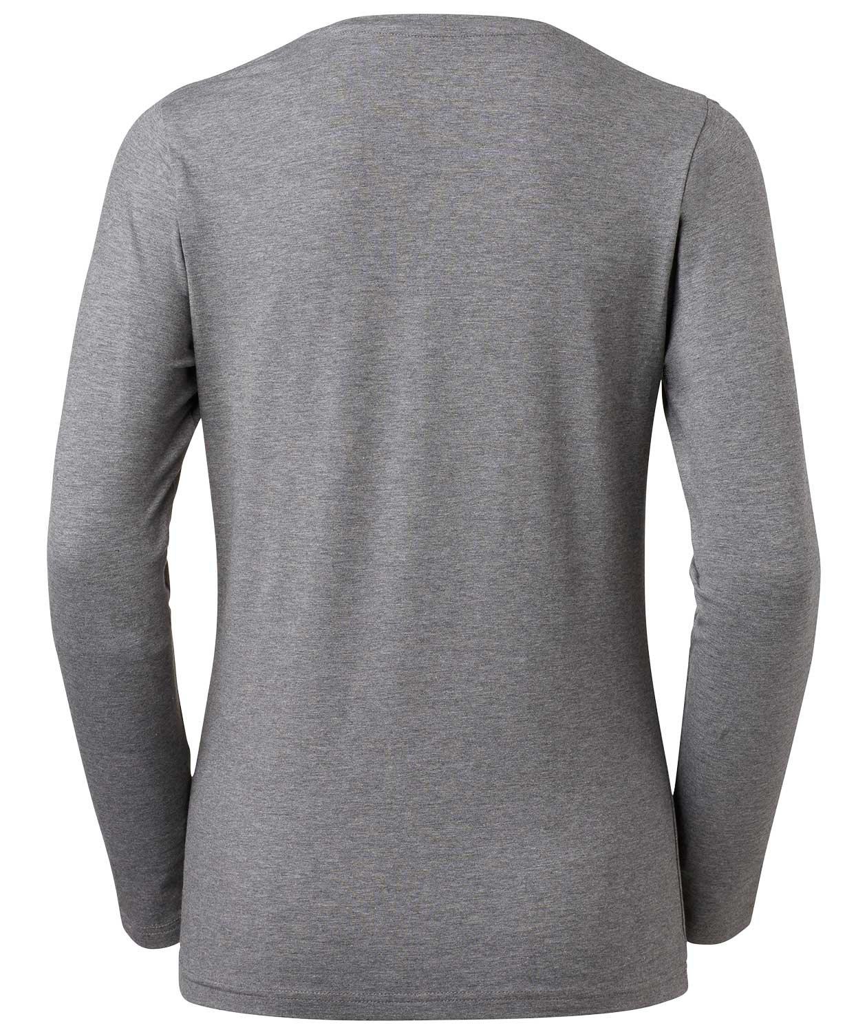 South West Lily &oslash;kologisk lang&aelig;rmet dame T-shirt, M&oslash;rk Gr&aring;meleret, large image number 3