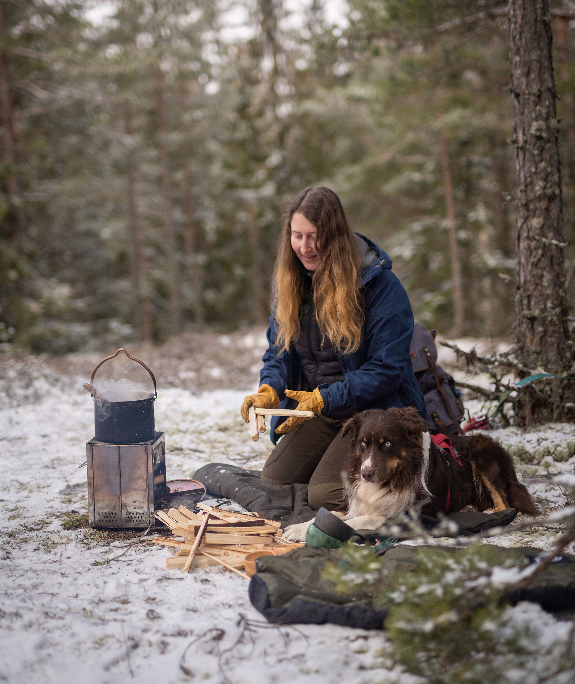 Pinewood&nbsp;Finnveden Hybrid Extreme damejakke, Dark Dive, large image number 2