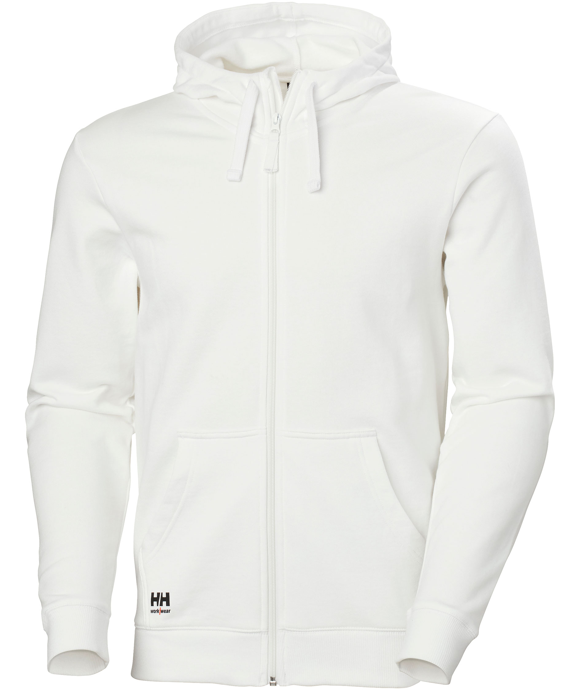 Helly Hansen Classic hoodie med dragkedja, White