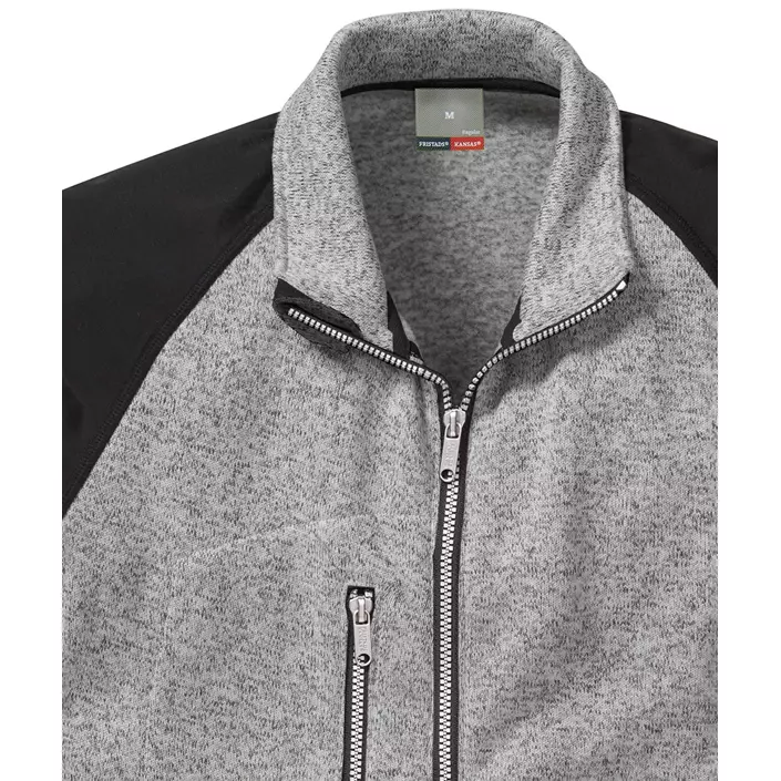 Fristads fleece jacket 7451, Grey/Black, large image number 2