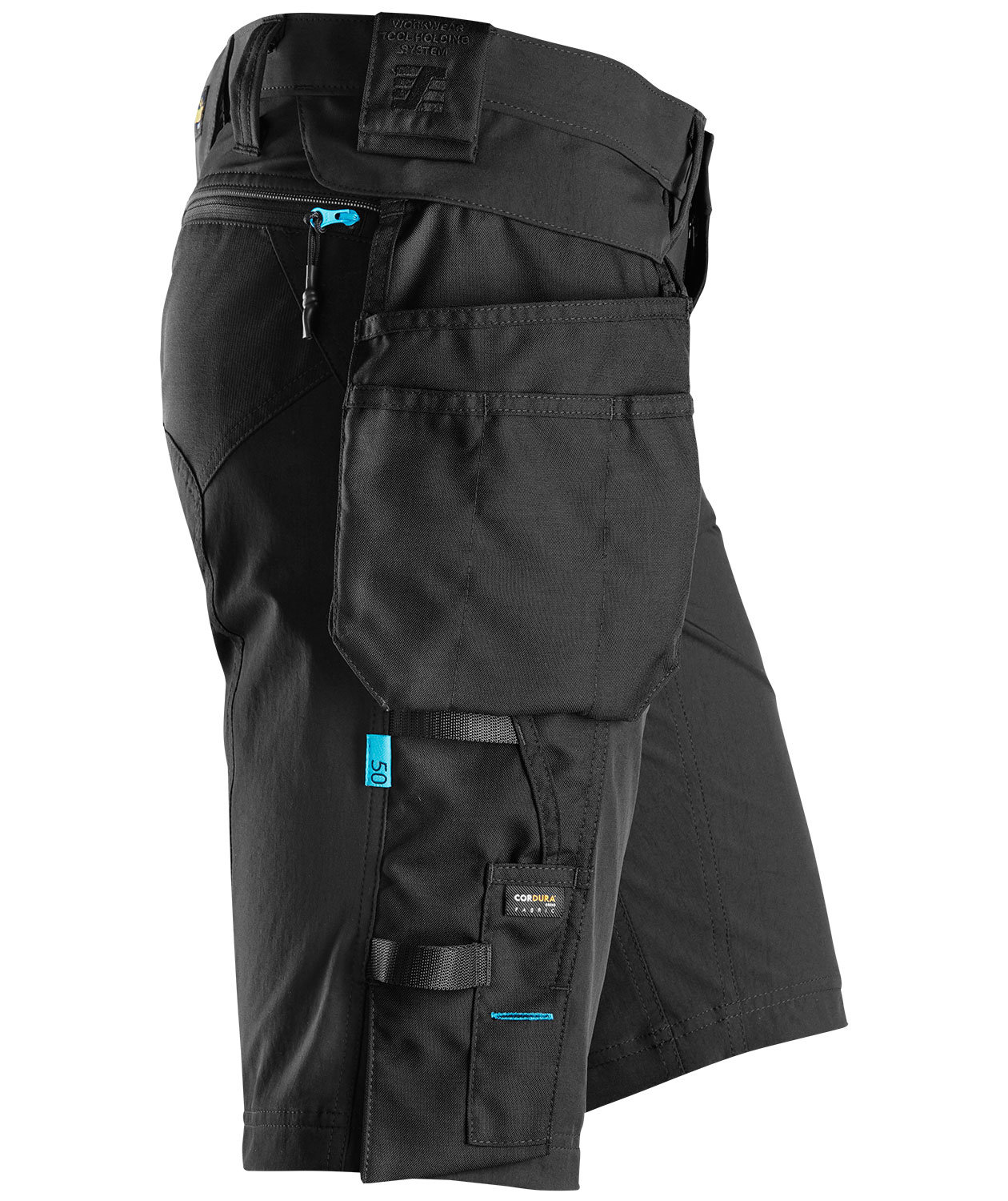 Snickers LiteWork craftsman trousers 6108 full stretch, Black, large image number 3