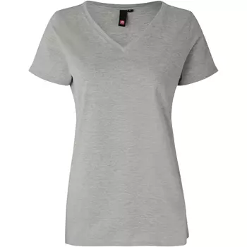 ID Damen T-Shirt, Grau Melange