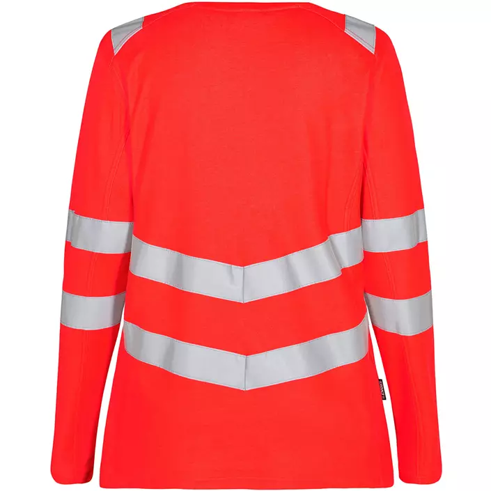 Engel Safety langærmet dame T-shirt, Hi-Vis Rød, large image number 1