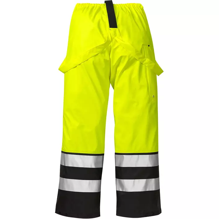 Fristads rain trousers 2625, Hi-vis Yellow/Black, large image number 1