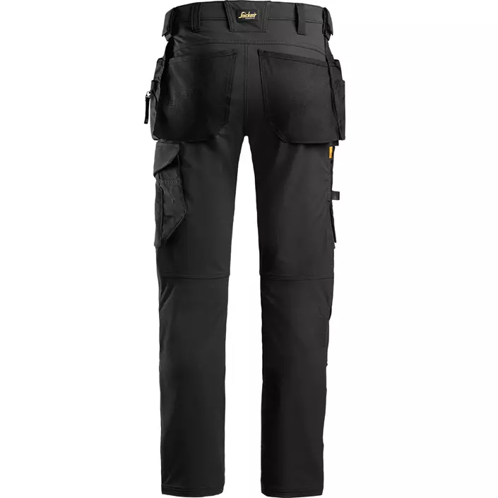 Snickers AllroundWork craftsman trousers 6271 full stretch, Black, large image number 2