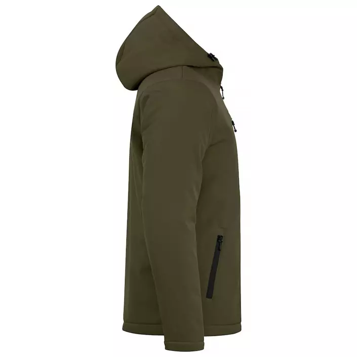 Clique lined softshell jacket, Fog Green, large image number 3