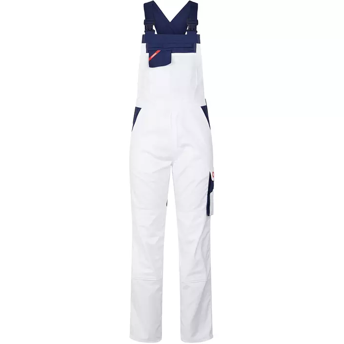 Engel Enterprise Slim Fit overall, Hvid/Marine, large image number 0