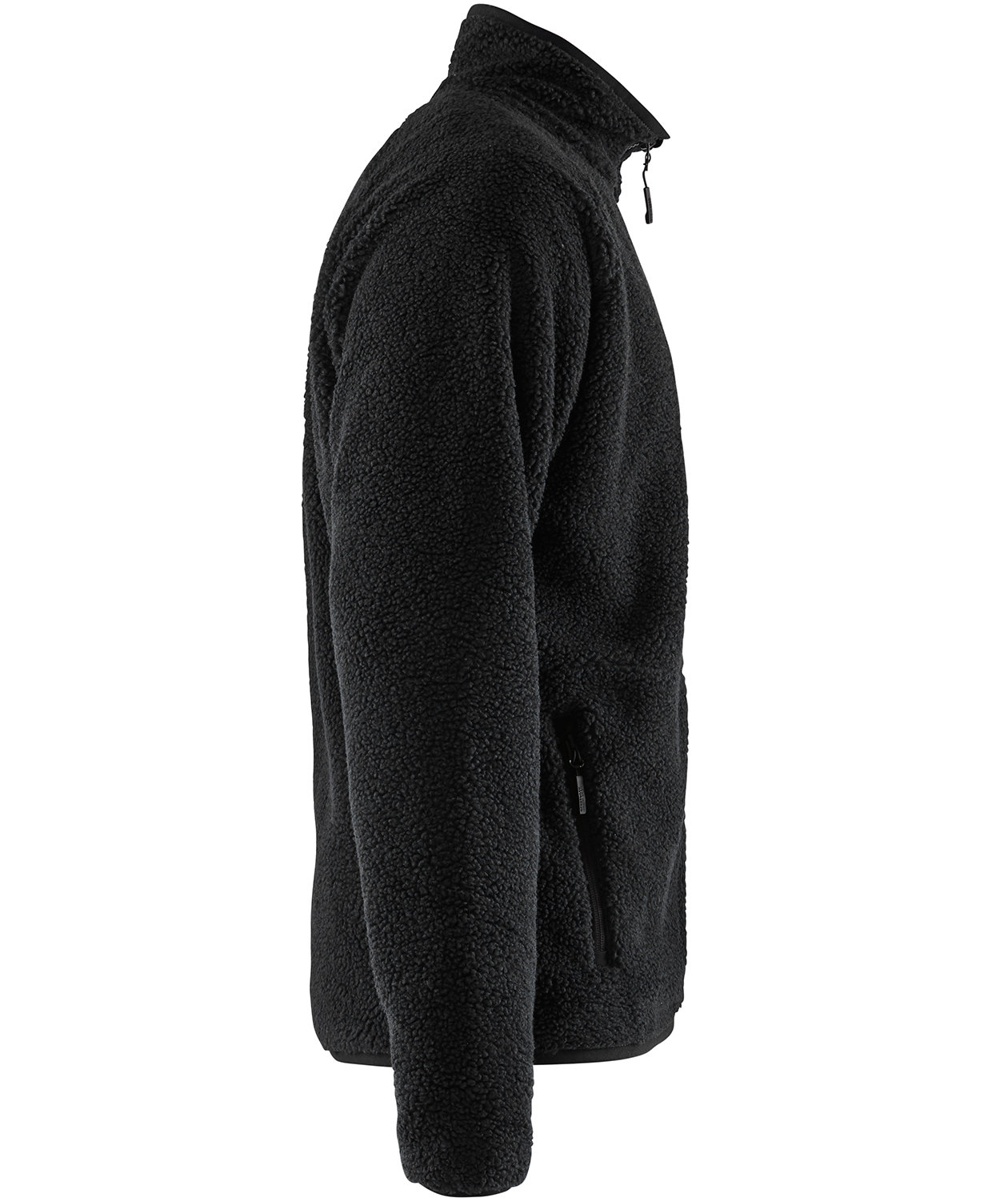 Bl&aring;kl&auml;der p&auml;lsfiberjacka, Svart, large image number 3