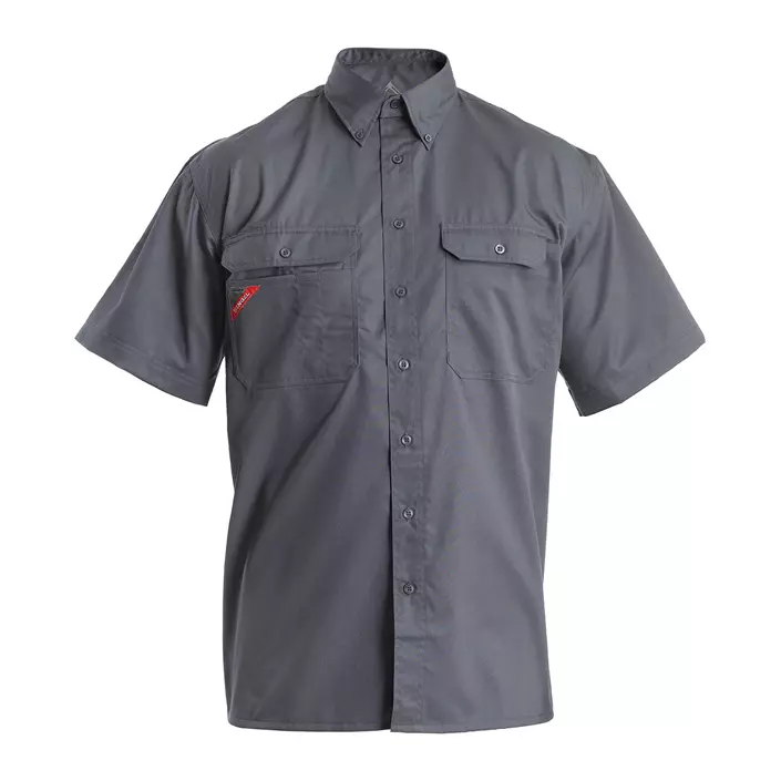 Engel Hanks work shirt short-sleeved, Grey, large image number 0