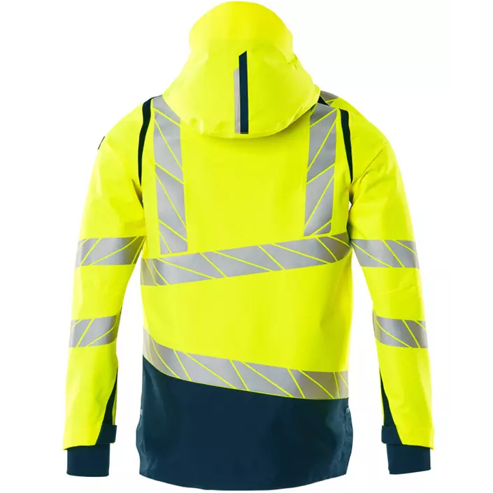 Mascot Accelerate Safe shell jacket, Hi-Vis Yellow/Dark Petroleum, large image number 1