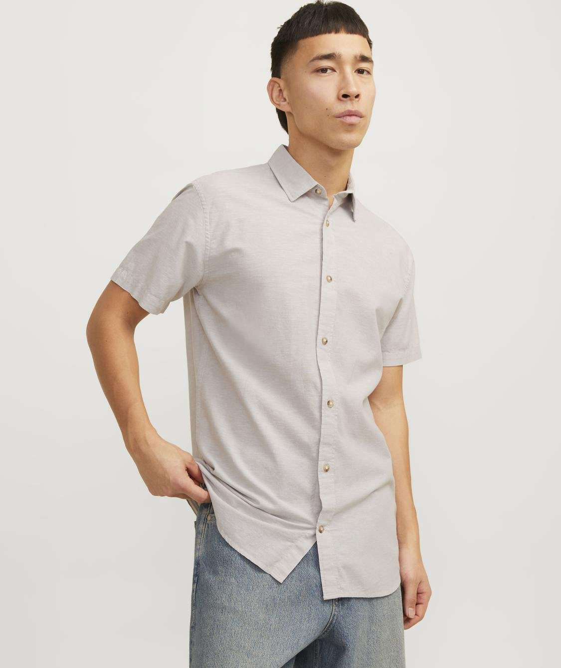 Jack & Jones JJESUMMER short-sleeved shirt, Crockery, large image number 6