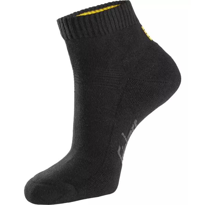 Snickers 3-pack short socks, Black, large image number 0