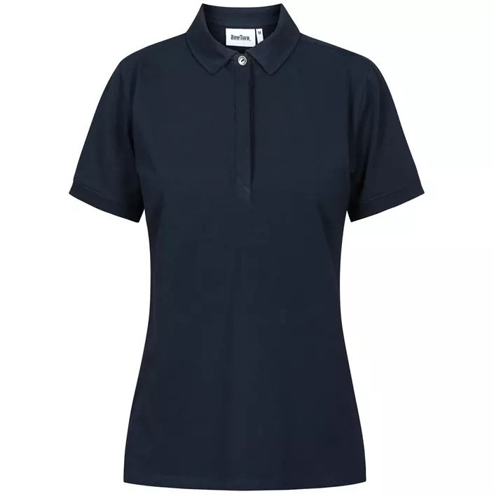 NewTurn Luxury Stretch Polo T-skjorte dame, Navy, large image number 0