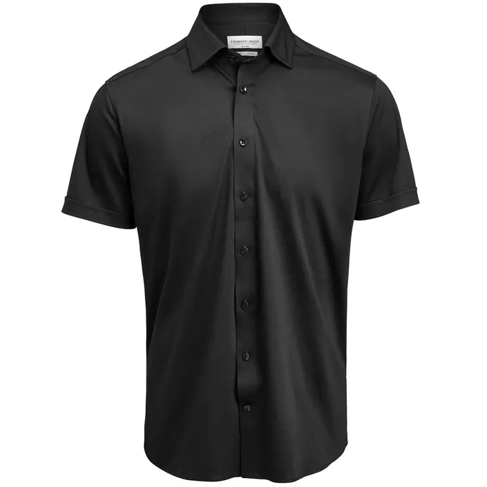 J. Harvest & Frost Indgo Bow Regular fit kortermet skjorte, Black, large image number 0