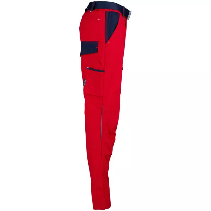 Kramp Original work trousers with belt, Red/Marine Blue, large image number 1