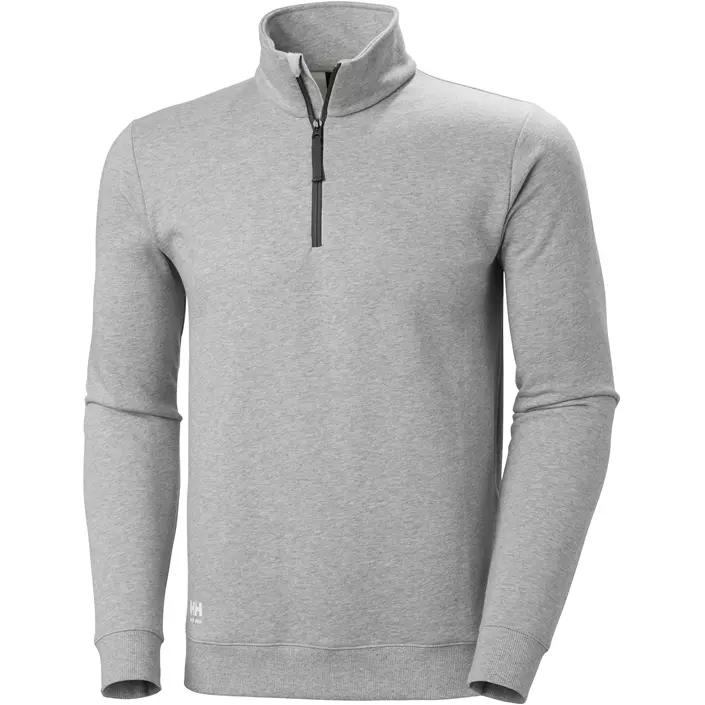 Helly Hansen Classic half zip sweatshirt, Grey melange , large image number 0