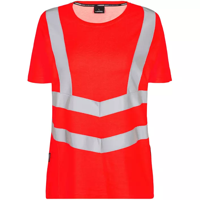 Engel Safety dame T-skjorte, Hi-Vis Rød, large image number 0