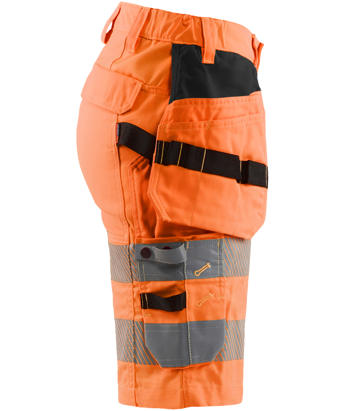 Bl&aring;kl&auml;der dame h&aring;ndv&aelig;rkershorts, Hi-vis Orange, large image number 3