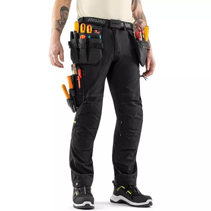 Fristads Flex elektriker hængelomme 9803 CRKN, Sort, Sort, large image number 1