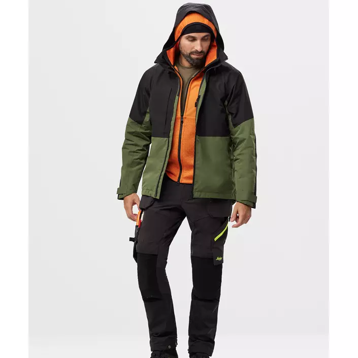 Snickers AllroundWork skaljacka 1304, Khaki Green/Black, large image number 1