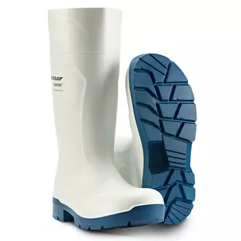 Dunlop Purofort multigrip rubber boots O4, White