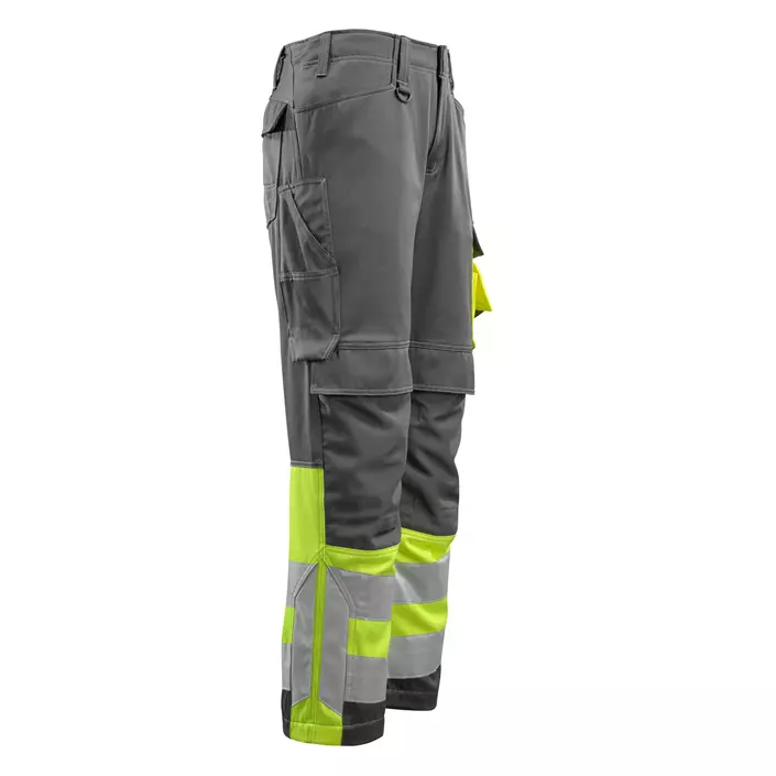 Mascot Safe Supreme Leeds arbejdsbukser, Mørk Antracit/Hi-vis gul, large image number 3