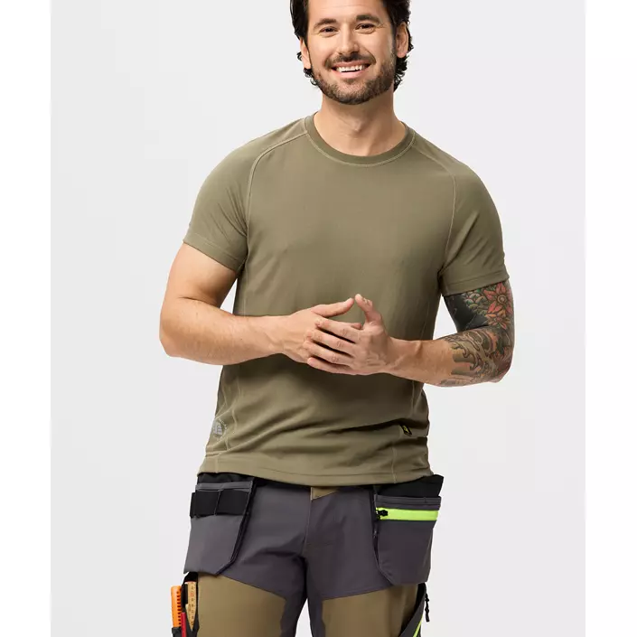 Snickers Stay Fresh T-shirt 2556, Khaki Green, large image number 1